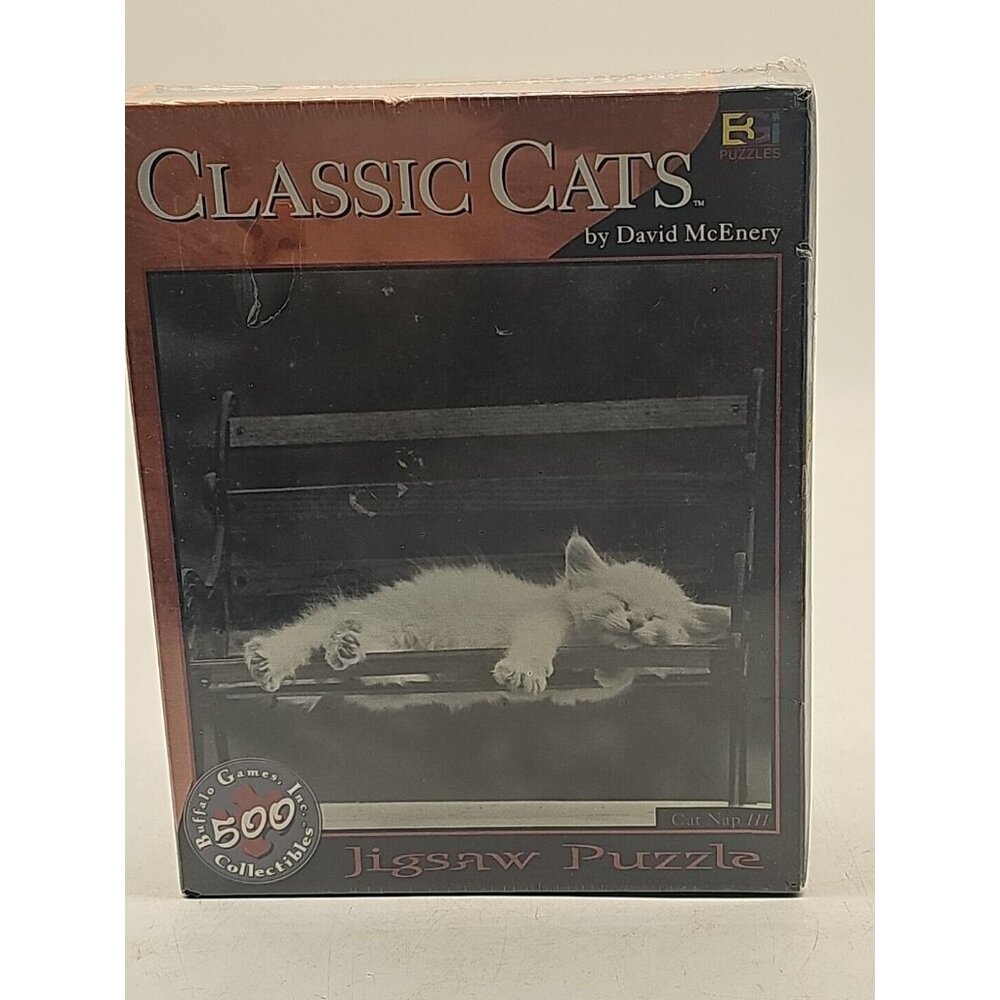 Classic Cats Cat Nap III  500 Piece 2001 Puzzle 18" x‎ 18" Buffalo Games Sealed